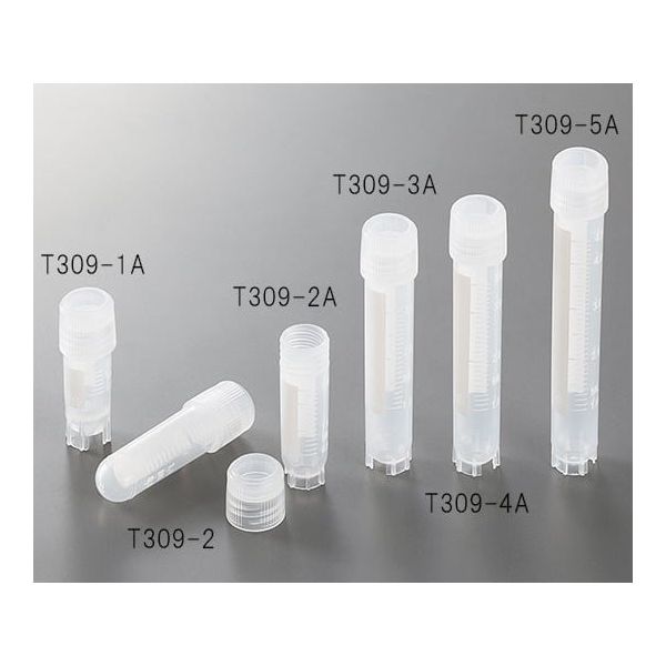 アズワン クライオバイアル リップシールタイプ 4mL 外ネジ・自立型 1箱(100個×10袋入) T309-4A 1箱(1000個)（直送品）