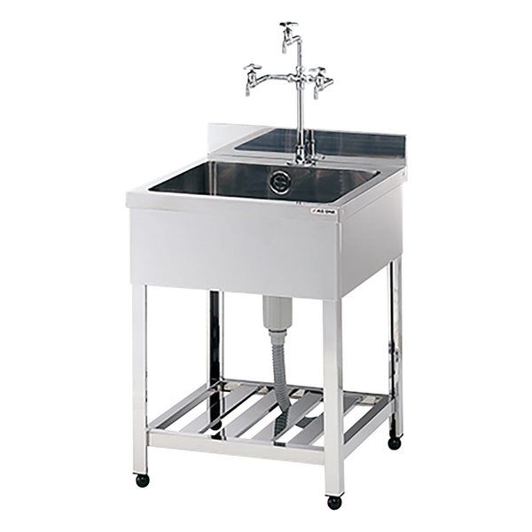 アズワン 流し台 600×600×800mm (SUS430) HPK1-600-430 1個 3-2014-04（直送品）