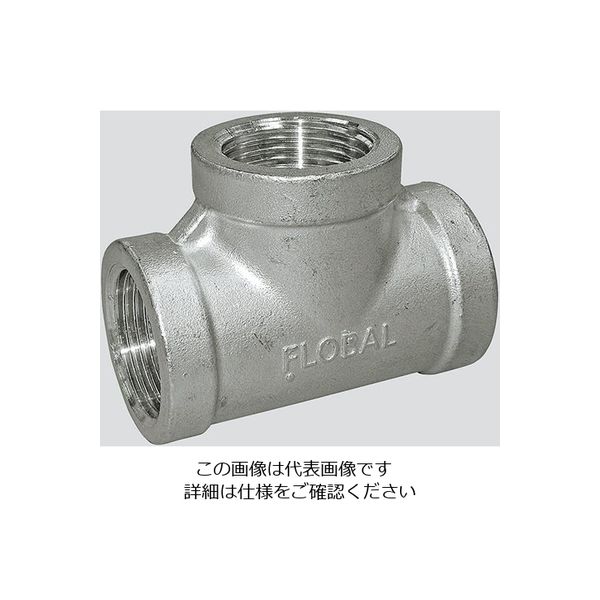 フローバル ステンレス継手(チーズ)(接続規格1/8Rc) VT-01 1個 3-5236-01（直送品）