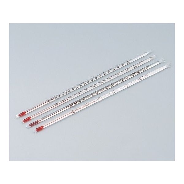 日本計量器工業 フッ素樹脂被膜温度計 0~50 アルコール(検査成績書付) JC-2211C 1個 3-5887-01（直送品）