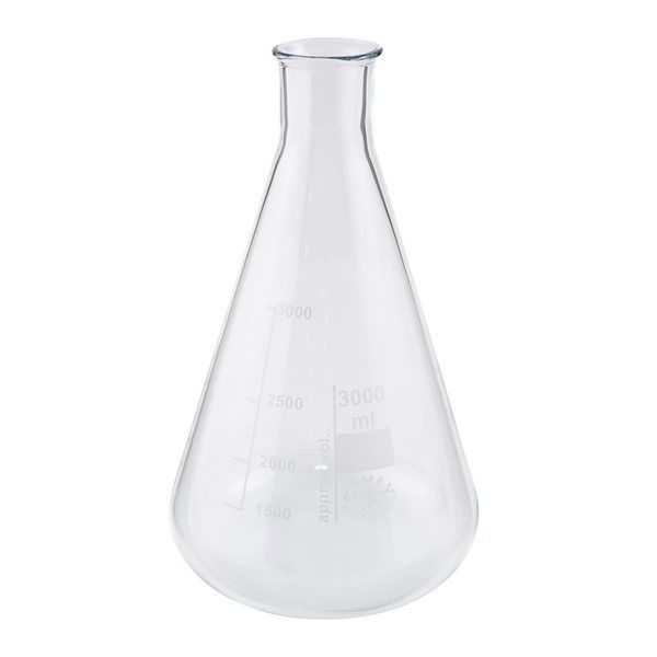 Kavalierglass 三角フラスコ 3000mL 24/3000 1個 3-6009-09（直送品）