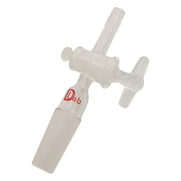 ラブディポット ジョイント付吸引コック ガラスコック・直管 TS19/38 19/38 G 1個 3-6249-02（直送品）