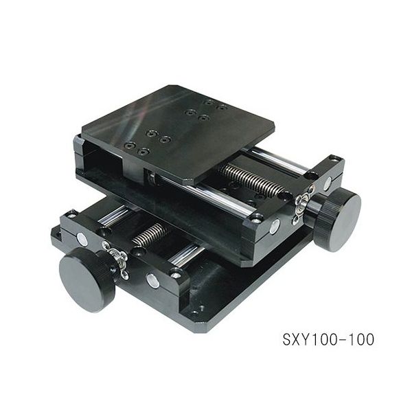 アズワン ステージ(XY軸) プレート125×125mm ストローク100mm 3-6280-02 1個（直送品）