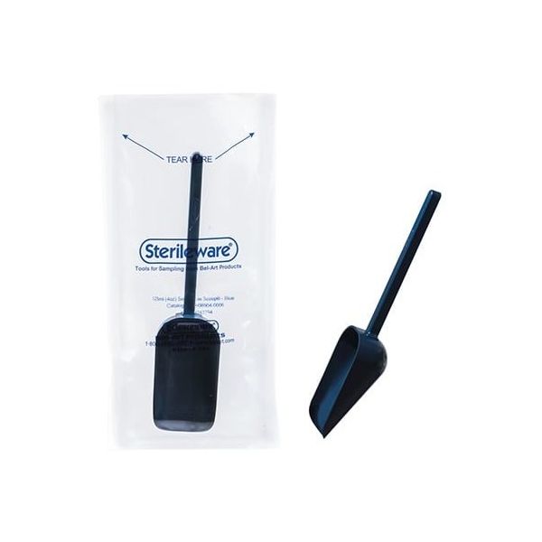 アズワン 滅菌サンプリングスコップ 金属探知反応タイプ 125mL 1箱(100個入) 3-6362-02 1箱(100個)（直送品）