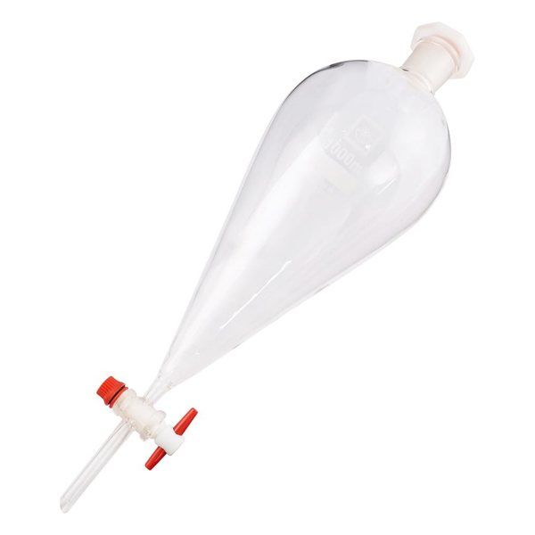 アズワン 分液ロート 樹脂栓付き 1000mL 3-6456-05 1個（直送品）