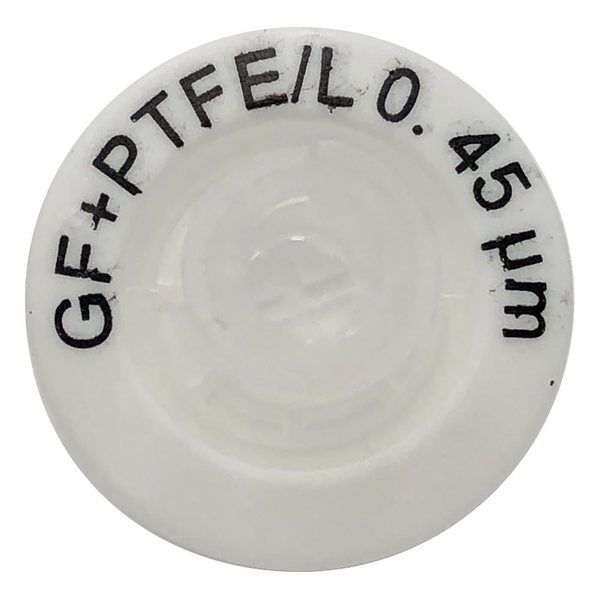 シリンジフィルター(プレフィルター付き) PTFE(四フッ化エチレン) φ13mm/0.45um 1箱(100個入) 3-6584-02（直送品）