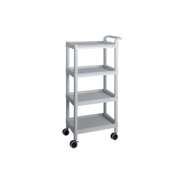 アズワン モバイルイージーカート(トールタイプ/レギュラー31)4段 グレー ME31E 1個 3-6641-05（直送品）