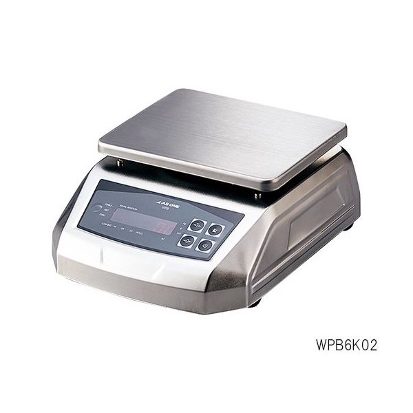 アズワン 防塵防水電子天秤(IP68規格準拠) 30000g WPB30K1 1個 3-6685-04（直送品）