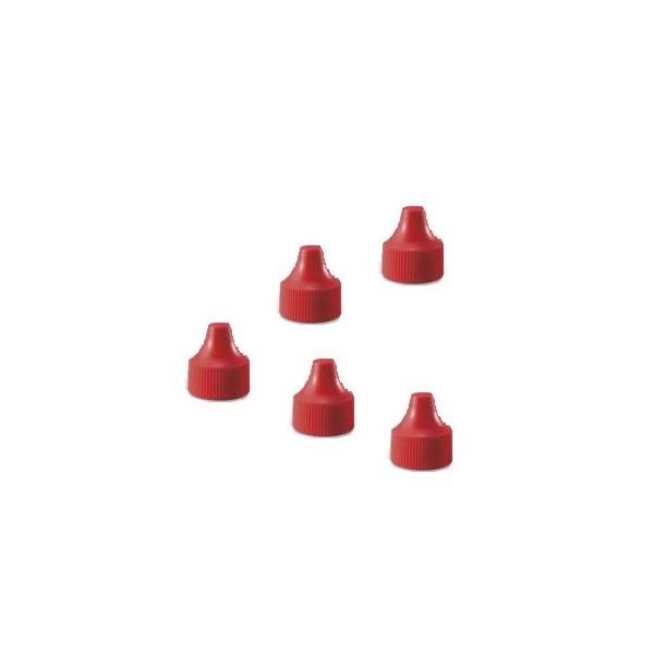 アズワン 微量定量点滴びん用 キャップ 3mL用 赤 1箱(100個入) 1R 242502 1箱(100個) 3-6882-03（直送品）