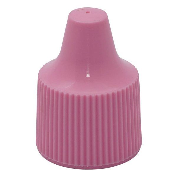 アズワン 微量定量点滴びん用 キャップ 7・10・15mL用 ピンク 1箱(100個入) 7P 242511 1箱(100個)（直送品）