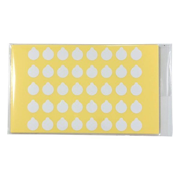 アズワン ラボ用マーキングラベル 丸型 φ9.5 白 1袋(40枚×10シート入) 3-5379-01 1袋(400枚)（直送品）