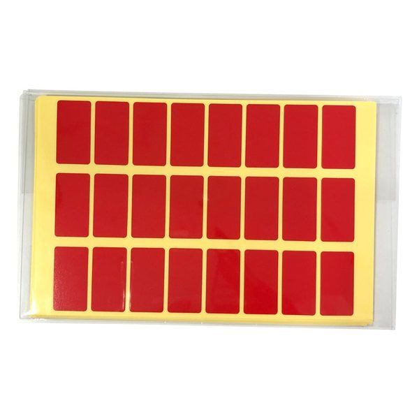 アズワン ラボ用マーキングラベル 角型 23.5 赤 1袋(24枚×10シート入) 3-5381-02 1袋(240枚)（直送品）