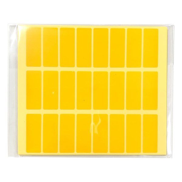 アズワン ラボ用マーキングラベル 角型 32.5 黄 1袋(24枚×10シート入) 3-5382-04 1袋(240枚)（直送品）