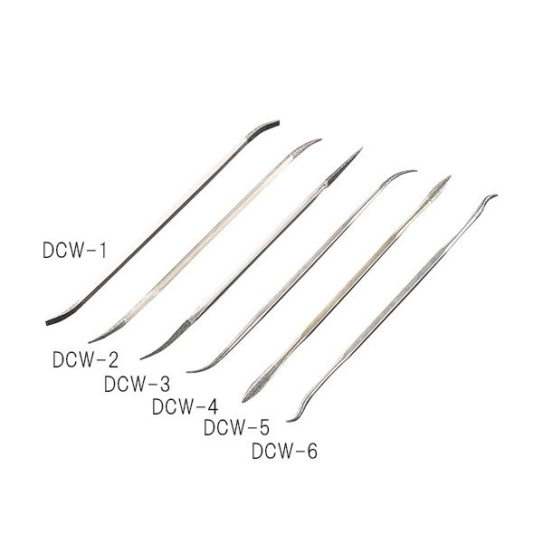 ビップ商工 電着ダイヤモンドヤスリ AXEL 両コテ 粒度140# DCW-6 1本 3-5895-06（直送品）