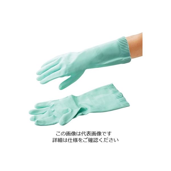 東和コーポレーション 天然ゴム厚手手袋 トワローブ(グリーン) L 1双 200-G-L 3-7145-02（直送品）