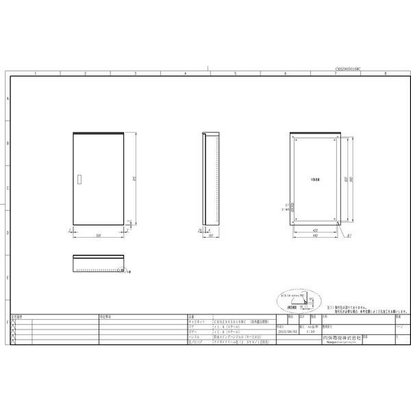 内外電機 制御盤キャビネット CRHZ905016WC 1個（直送品）