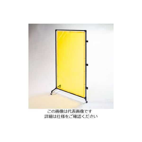 エスコ 1000x2150mm 溶接作業フェンスセット(黄色) EA334BH-20Y 1セット（直送品）