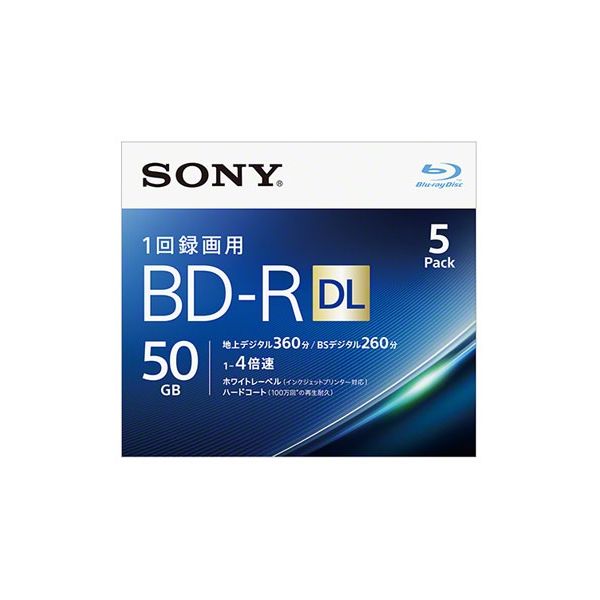 エスコ 50GB BDーR(ビデオ用 4倍速/5枚) EA759GS-66B 1セット(10枚:5枚×2パック)（直送品） - アスクル