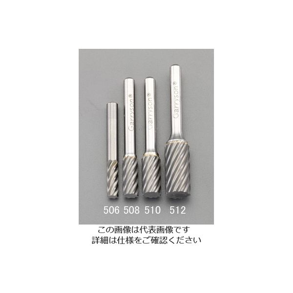 エスコ 10x19mm/6mm軸 超硬カッター(ステンレス用・快削) EA819JA-510 1セット(2本)（直送品）