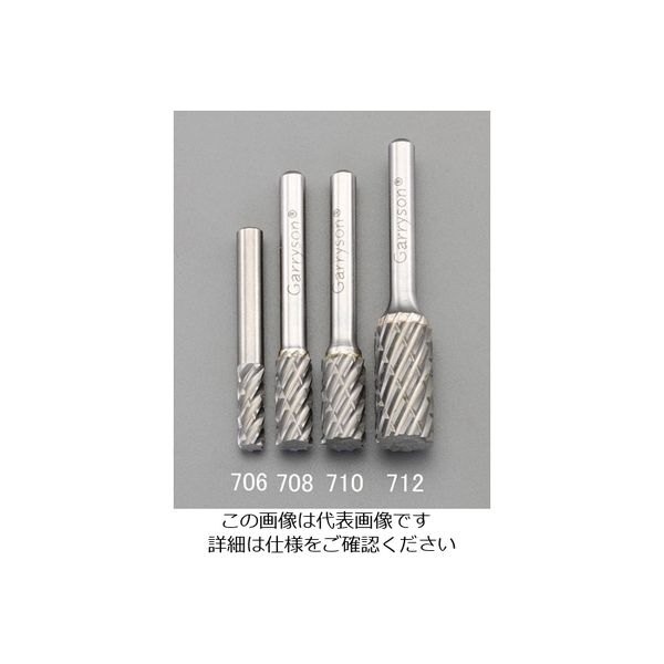 エスコ 12x25mm/6mm軸 超硬カッター(鉄・鋳物用・快削) EA819JA-712 1セット(2本)（直送品）