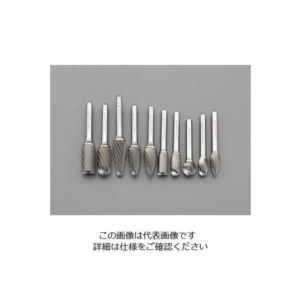 エスコ 10本組 超硬カッター(6mm軸) EA819J-13 1組（直送品）