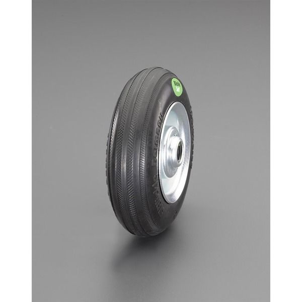 エスコ 125x37.5mm 車輪(ソフトラバータイヤ/スチールリム) EA986MG-11 1セット(3個)（直送品）