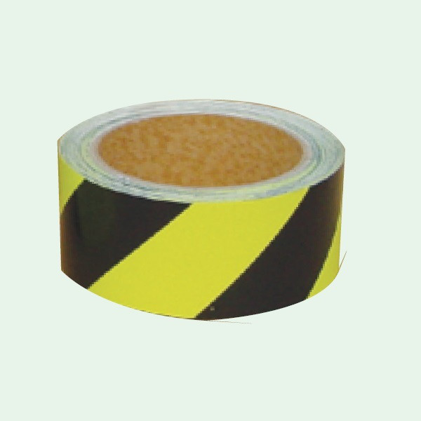 トーアン 反射テープ 黒×蛍光レモンイエロー 45mm×5m 34-219 1セット（2巻：1巻×2個）（直送品）