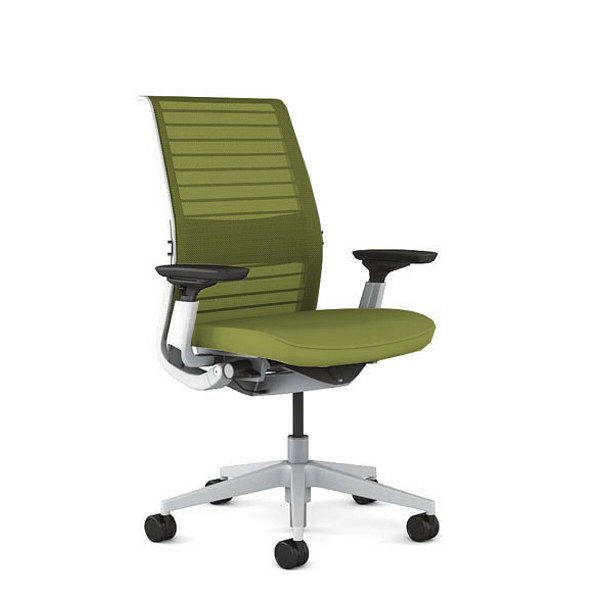 Think シンクチェア シーガルフレーム 肘付 ワサビ 465A300SAM 1脚 steelcase（スチールケース）（直送品）