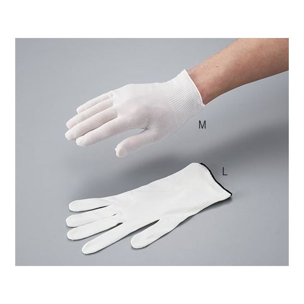 マックス クリーンルーム用インナー手袋 クリーンパック L ショート 10双入 MX385-CP 1袋(10双) 3-5498-02（直送品）