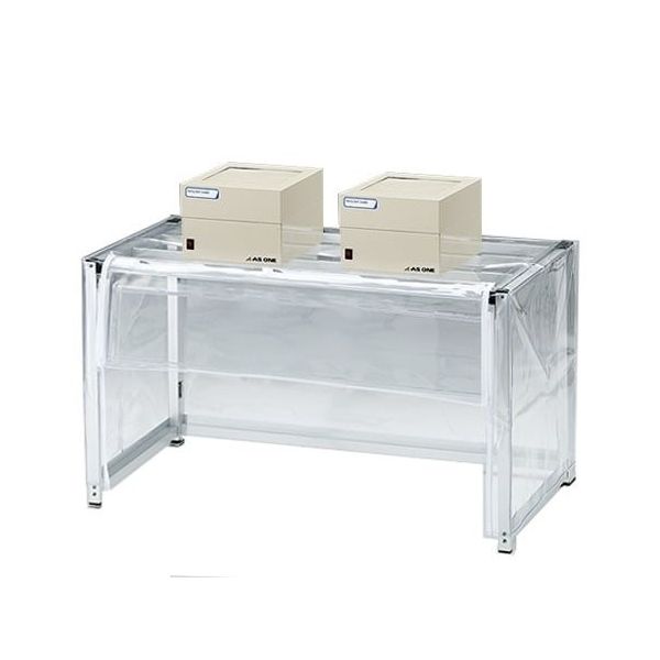 アズワン 折りたたみ粉体計量ドラフト ファンユニット2台付き 1000×500×550(700)mm DC1000 1個 3-6789-02（直送品）