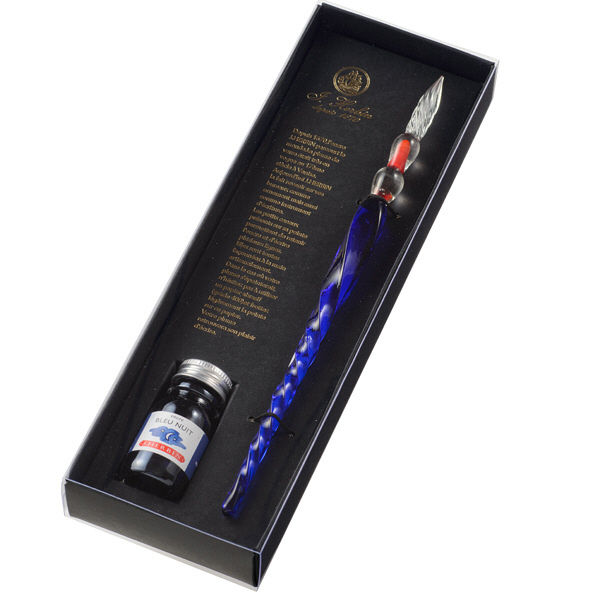 卸売 HERBIN（エルバン） ガラスペンねじり&ミニインク ロイヤル ペン