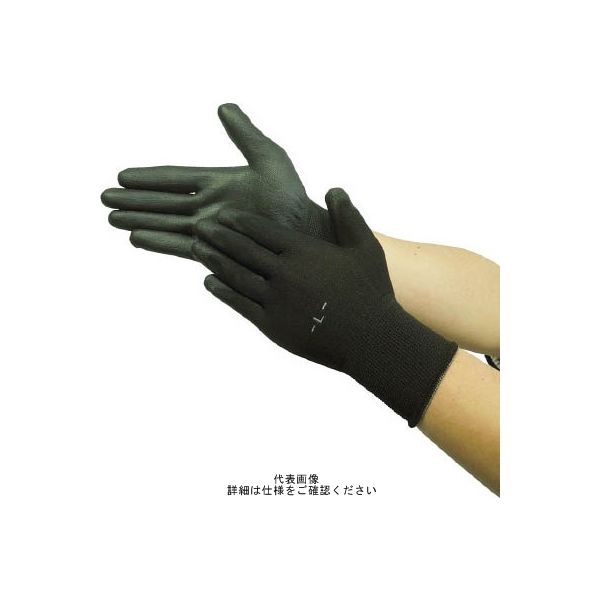 ユニワールド WORKS HOMME やわらかフィット ブラック L 1530-L 1双 819-0471（直送品）