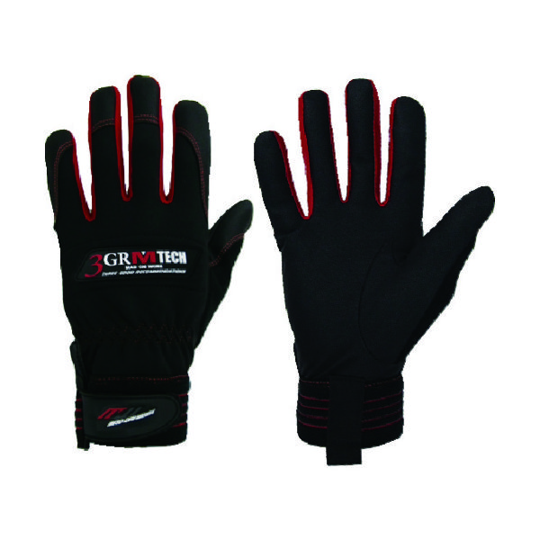 ミタニコーポレーション ミタニ 合皮手袋 3GR エムテック ブラック 3Lサイズ 209536 1双 818-6551（直送品）