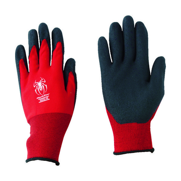 川西工業 川西 塩ビ背抜き手袋 スパイダー レッド M 1P 2530R-M 1双 779-7516（直送品）