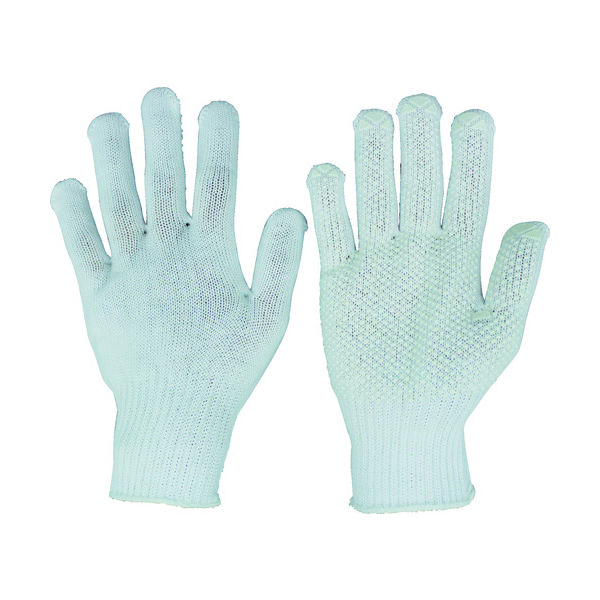 福徳産業 福徳 すべり止め手袋 日本小次郎 ホワイト M 5双組 542-5P 1組(5双) 787-1317（直送品）