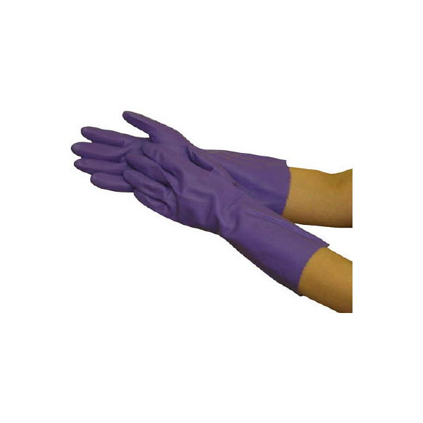 ビニスター まとめ買い 塩化ビニール手袋 トワローブフルールあつ手 バイオレット L (20双入) 706-L 1袋(20双)（直送品）
