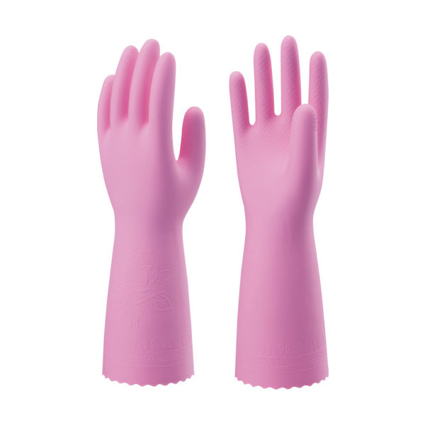 ショーワグローブ ショーワ 塩化ビニール手袋 簡易包装ビニール厚手10双入 ピンク Mサイズ NO132-MP10P 1パック(10双)（直送品）