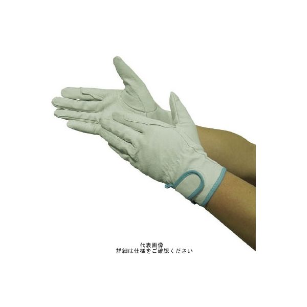 ユニワールド 豚本革手袋(袖口マジックタイプ) 革手工房 豚クレスト 当付マジック LL KS330-LL 1双 819-0545（直送品）