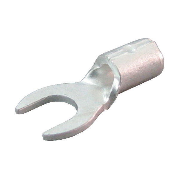 ニチフ端子工業 ニチフ 裸圧着端子 Y形(100P)より線0.25~1.65 外寸5.7 1.25Y-3S 1パック(100個)（直送品）