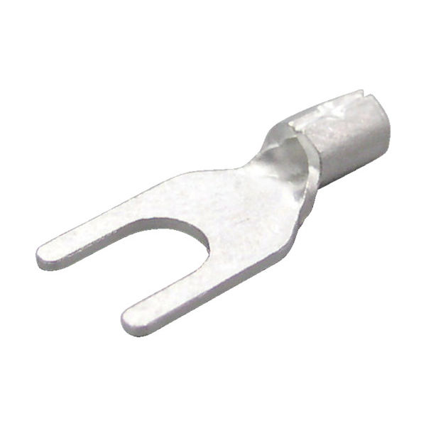 ニチフ端子工業 ニチフ 裸圧着端子 Y形(100P)より線0.25~1.65 外寸8.1 1.25Y-4M 1パック(100個)（直送品）