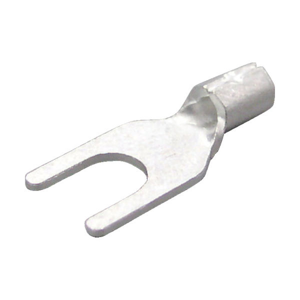 ニチフ端子工業 ニチフ 裸圧着端子 Y形(100P)より線0.25~1.65 外寸9.6 1.25Y-5 1パック(100個)（直送品）