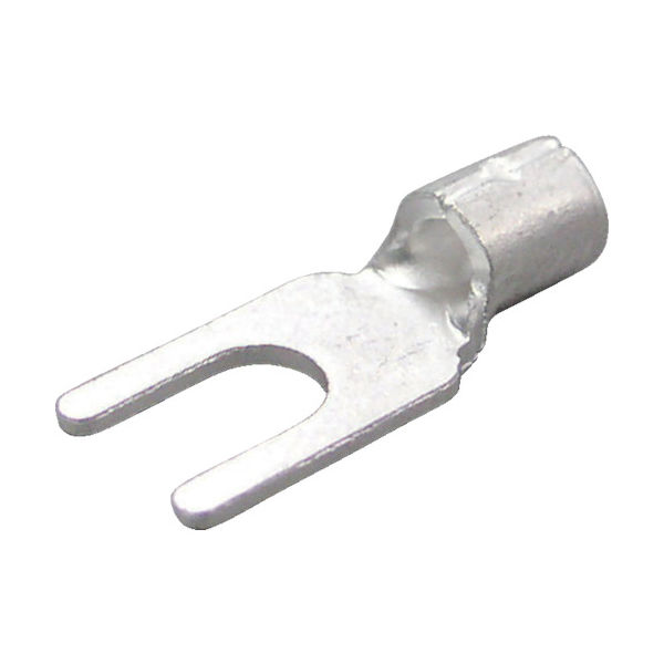 ニチフ端子工業 ニチフ 裸圧着端子 Y形(100P)より線1.04~2.63 外寸5.9 2Y-3.5S 1パック(100個)（直送品）