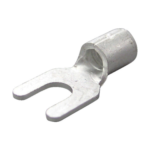 ニチフ端子工業 ニチフ 裸圧着端子 Y形(100P)より線2.63~6.64 外寸8.4 5.5Y-4S 1パック(100個)（直送品）