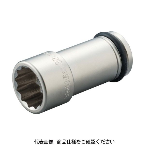 TONE インパクト用ロングソケット(12角) 23mm 6NW-23L100 1個 810-9662（直送品）
