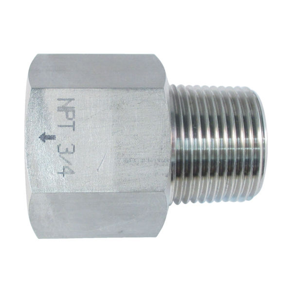 アソー ASOH ステンレス製 変換内外ソケット 外PT3/4×内NPT3/4 NF-8366 1個 795-6827（直送品）