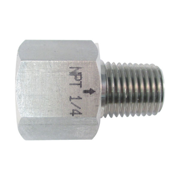 アソー ASOH ステンレス製 変換内外ソケット 外NPT1/4×内PT1/4 NF-8422 1個 795-6851（直送品）