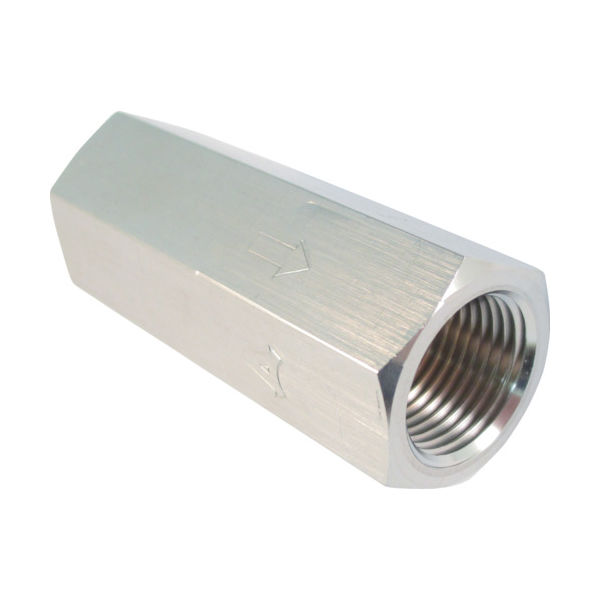 アソー ASOH エーチェック 黄銅製チェックバルブ 内ネジ×内ネジ型 Rc3/8 AS-1033R 1個 796-2584（直送品）