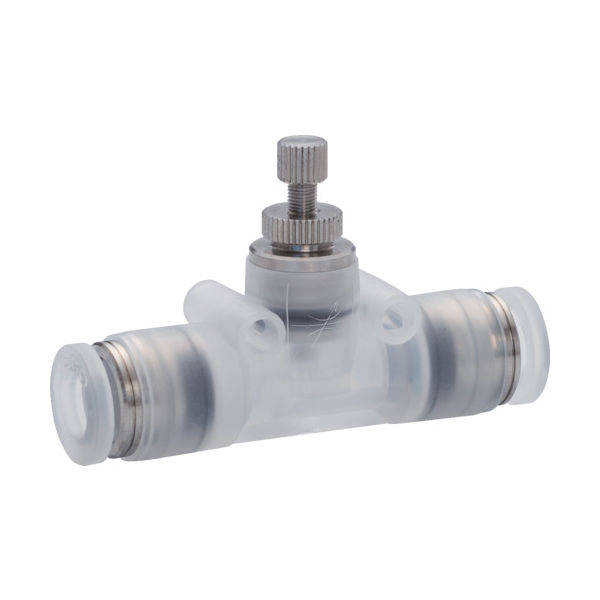 日本ピスコ ピスコ スロットルバルブ 小型ユニオンストレート PPタイプ PJNMU6 1個 778-1385（直送品）