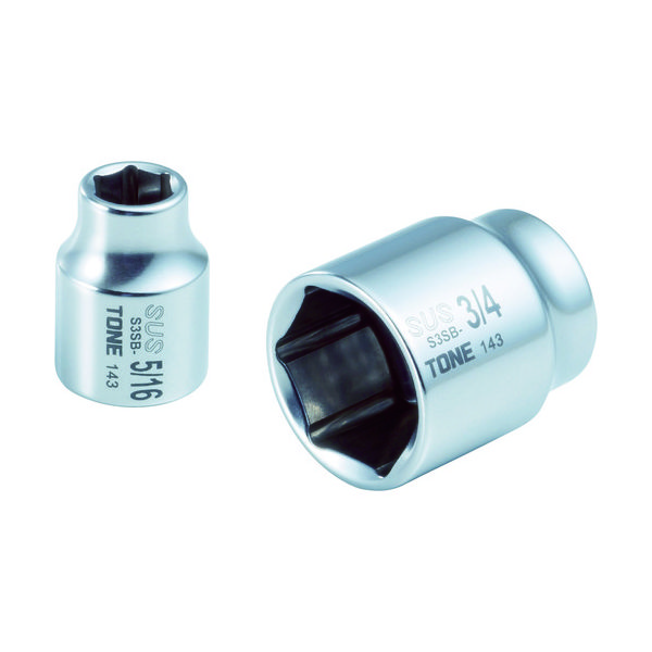 TONE SUSソケット 1/4インチ S3SB-08 1個 781-2256（直送品）