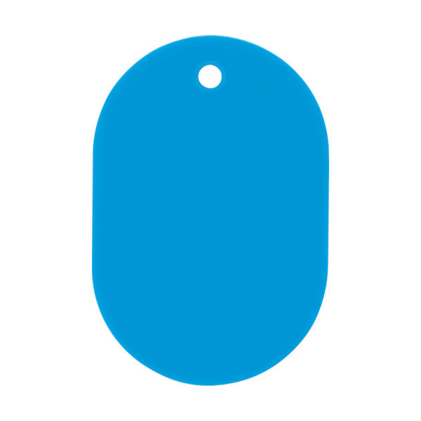 オープン工業 OP 荷札 番号札 大 無地 空 (25枚入) BF-40-LBU 1箱(25枚) 791-9671（直送品）